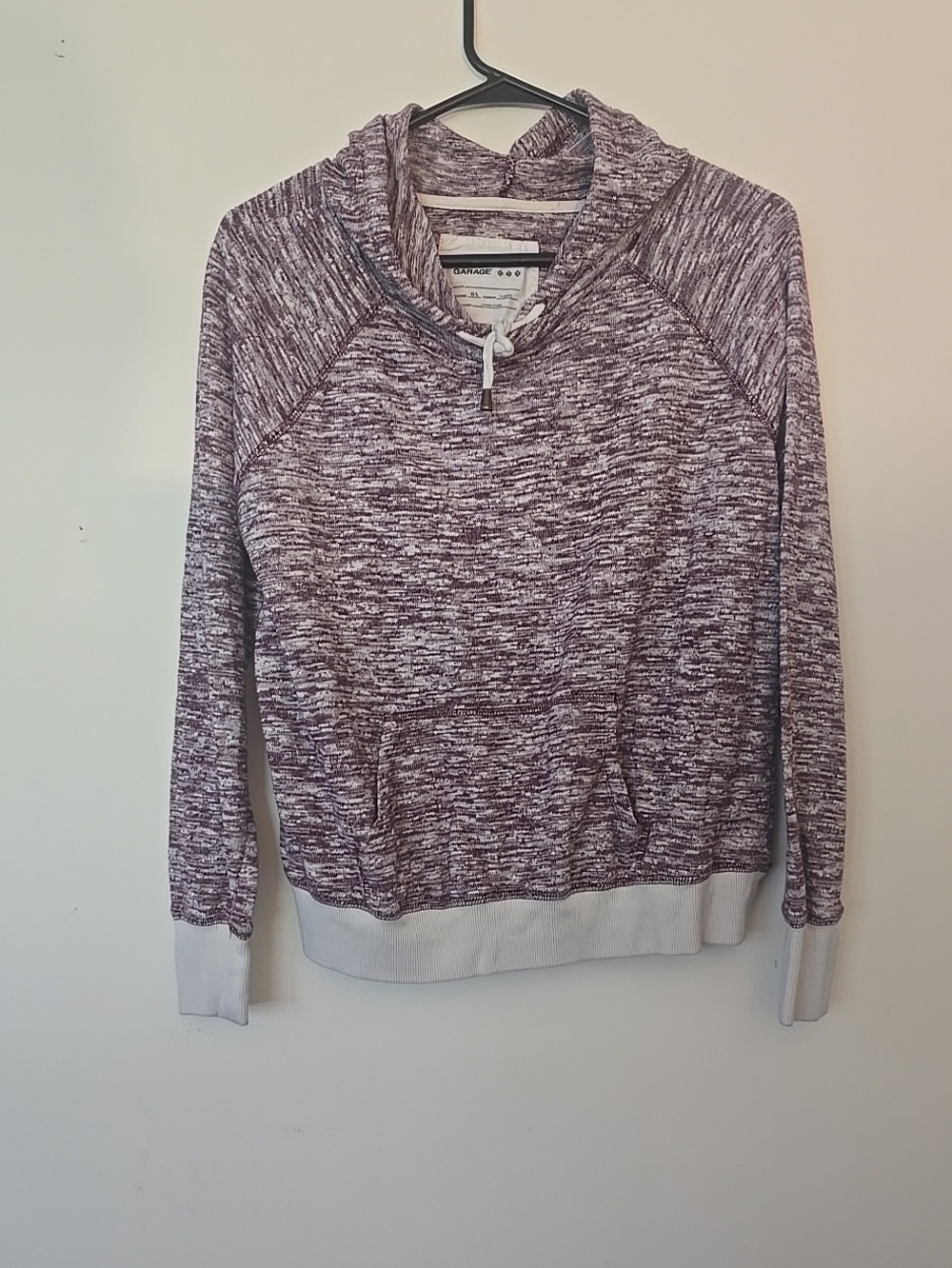 Garage Marled Plum Pullover Hoodie